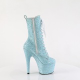 Botas glitter 18 cm ADORE-1040GR plataforma botines tacn alto mujer