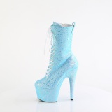 Botas glitter 18 cm ADORE-1040IG plataforma botines tacn alto mujer