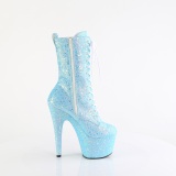 Botas glitter 18 cm ADORE-1040IG plataforma botines tacn alto mujer