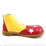 CLOWN-02 funtasma zapatos unisex de payaso y circo amarillas