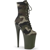 Camoflash 23 cm INFI-CAM1 botinhas tacones extremos plataforma