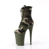 Camoflash 23 cm INFI-CAM1 botinhas tacones extremos plataforma