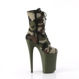 Camoflash 23 cm INFI-CAM1 botinhas tacones extremos plataforma