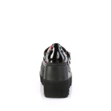 Charol 11,5 cm SHAKER-27 demoniacult zapatos alternativo plataforma negro