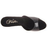 Charol 12 cm FLAIR-401-2 Mules Tacn Alto Mujer