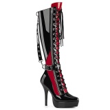 Charol 13,5 cm high heels botas pleaser con plataforma