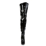 Charol 13 cm SEDUCE-3000WC botas altas de caa ancha elsticos