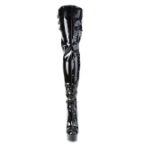 Charol 15 cm DELIGHT-3055 botas altas pleaser