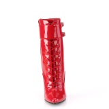 Charol 15 cm DOMINA-1023 botines tacn aguja rojo