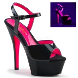 Charol 15 cm KISS-209TT Sandalias Mujer Plataforma Neon