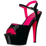 Charol 15 cm KISS-209TT Sandalias Mujer Plataforma Neon