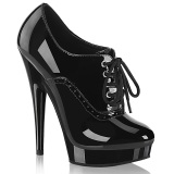 Charol 15 cm SULTRY-660 botines tacn alto plataforma negro