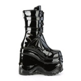 Charol 15 cm WAVE-150 demoniacult botas en cua