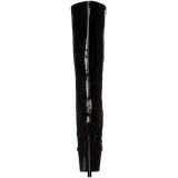 Charol 18 cm ADORE-2023 plataforma botas de mujer con cordones