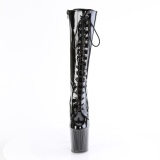 Charol 19 cm ENCHANT-2023 plataforma botas de mujer con cordones