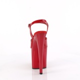 Charol 19 cm ENCHANT-709 rojo zapatos pleaser con tacn alto