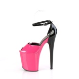 Charol 20 cm FLAMINGO-868 pink zapatos pleaser con tacn alto