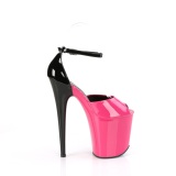 Charol 20 cm FLAMINGO-868 pink zapatos pleaser con tacn alto