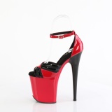 Charol 20 cm FLAMINGO-884 rojo zapatos pleaser con tacn alto