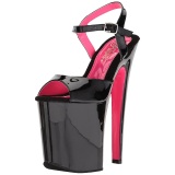 Charol 20 cm XTREME-809TT Sandalias Mujer Plataforma Neon