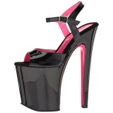 Charol 20 cm XTREME-809TT Sandalias Mujer Plataforma Neon