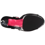 Charol 20 cm XTREME-809TT Sandalias Mujer Plataforma Neon