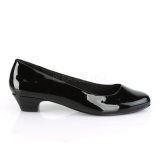 Charol 3 cm GWEN-01 zapatos de saln para hombres y drag queens negros