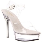 Completo Transparente 14 cm ALLURE-608 Tacn Alto Zapatos Plateau