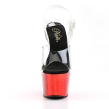 Cromo rojo plataforma 18 cm Pleaser ADORE-708 zapatos para pole dance y striptease