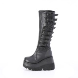 Cua alta 11,5 cm SHAKER-232 plataforma botas hasta la rodilla mujer con hebilla