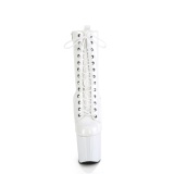 ENCHANT-1040 19 cm botines de tacn altos pleaser blanco