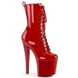 ENCHANT-1040 19 cm botines de tacn altos pleaser rojo