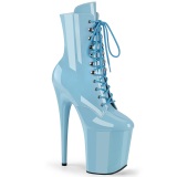 FLAMINGO-1020 20 cm botines de tacn altos pleaser azul