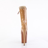 FLAMINGO-1054DC - 20 cm plataforma botines tacn alto charol toffee