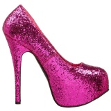 Fucsia Brillo 14,5 cm Burlesque BORDELLO TEEZE-06G Plataforma Zapatos de Saln