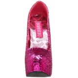 Fucsia Brillo 14,5 cm Burlesque BORDELLO TEEZE-06G Plataforma Zapatos de Saln