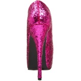 Fucsia Brillo 14,5 cm Burlesque BORDELLO TEEZE-06G Plataforma Zapatos de Saln