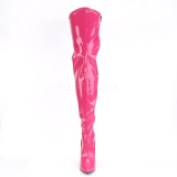 Fucsia Charol 13 cm SEDUCE-3000 Largas Botas Altas para Hombres