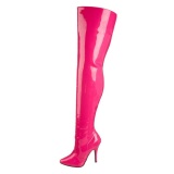 Fucsia Charol 13 cm SEDUCE-3010 Largas Botas Altas para Hombres