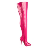 Fucsia Charol 13 cm SEDUCE-3010 Largas Botas Altas para Hombres