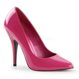 Fucsia Charol 13 cm SEDUCE-420 zapatos de saln puntiagudos