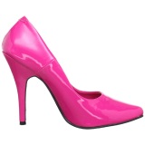 Fucsia Charol 13 cm SEDUCE-420 zapatos de saln puntiagudos