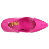 Fucsia Charol 13 cm SEDUCE-420 zapatos de saln puntiagudos