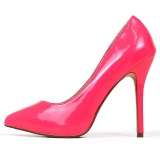 Fucsia Neon 13 cm AMUSE-20 zapatos tacn de aguja puntiagudos