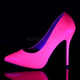 Fucsia Neon 13 cm AMUSE-20 zapatos tacn de aguja puntiagudos