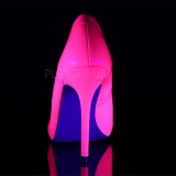 Fucsia Neon 13 cm AMUSE-20 zapatos tacn de aguja puntiagudos