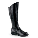 GOTHAM-100 negro botas de capitn cosplay halloween botas de hombre