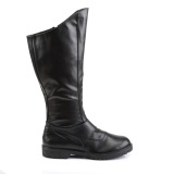 GOTHAM-100 negro botas de capitn cosplay halloween botas de hombre