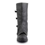 GOTHAM-105 negro botas de capitn halloween botas de hombre con hebilla