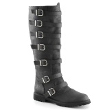 GOTHAM-110 negro botas de capitn halloween botas de hombre con hebilla